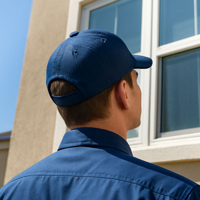 Visual home inspection. Inspector checking home. Mold inspections for properties to check for moisture, water damage and visible mold.