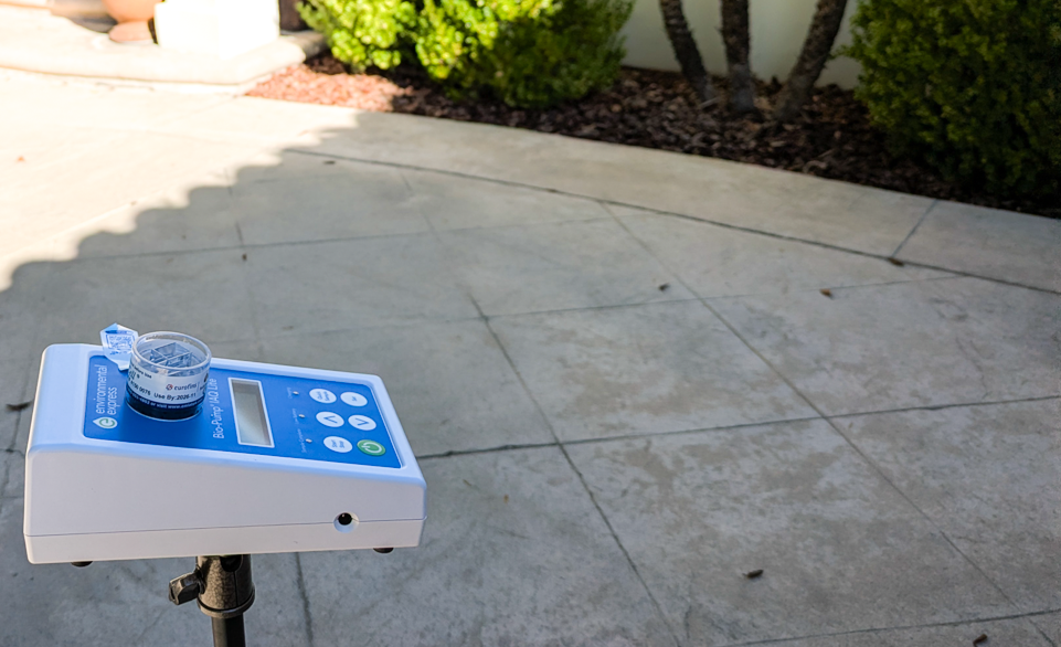 Mold inspection in San Fernando Valley, Los Angeles home.  Air sampling. Environmental testing.